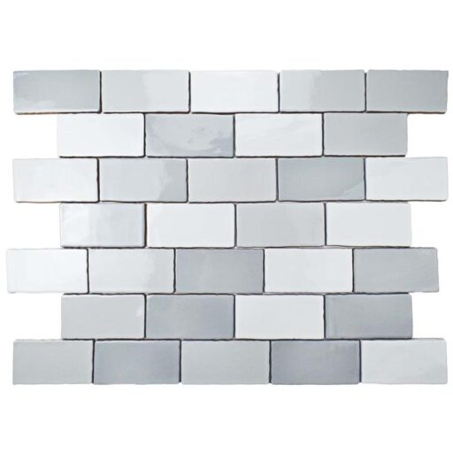 Antic Craquelle Gris Mix 3"x6" Ceramic W Tile