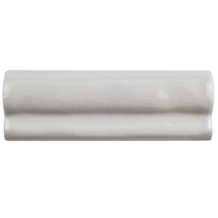 Antic Gris Oscuro Craquelle 2"x6"Cer Moldura W Trim