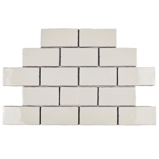 Antic Craquelle White 3"x6" Ceramic W Tile