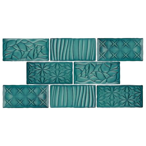 Antic Sensations Lava Verde 3"x6" Ceramic W Tile