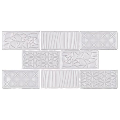 Antic Sensations Milk 3"x6" Ceramic W Tile