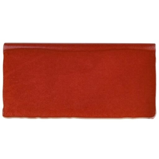 Antic Special Red Moon 3"x6" Ceramic Bullnose W Trim