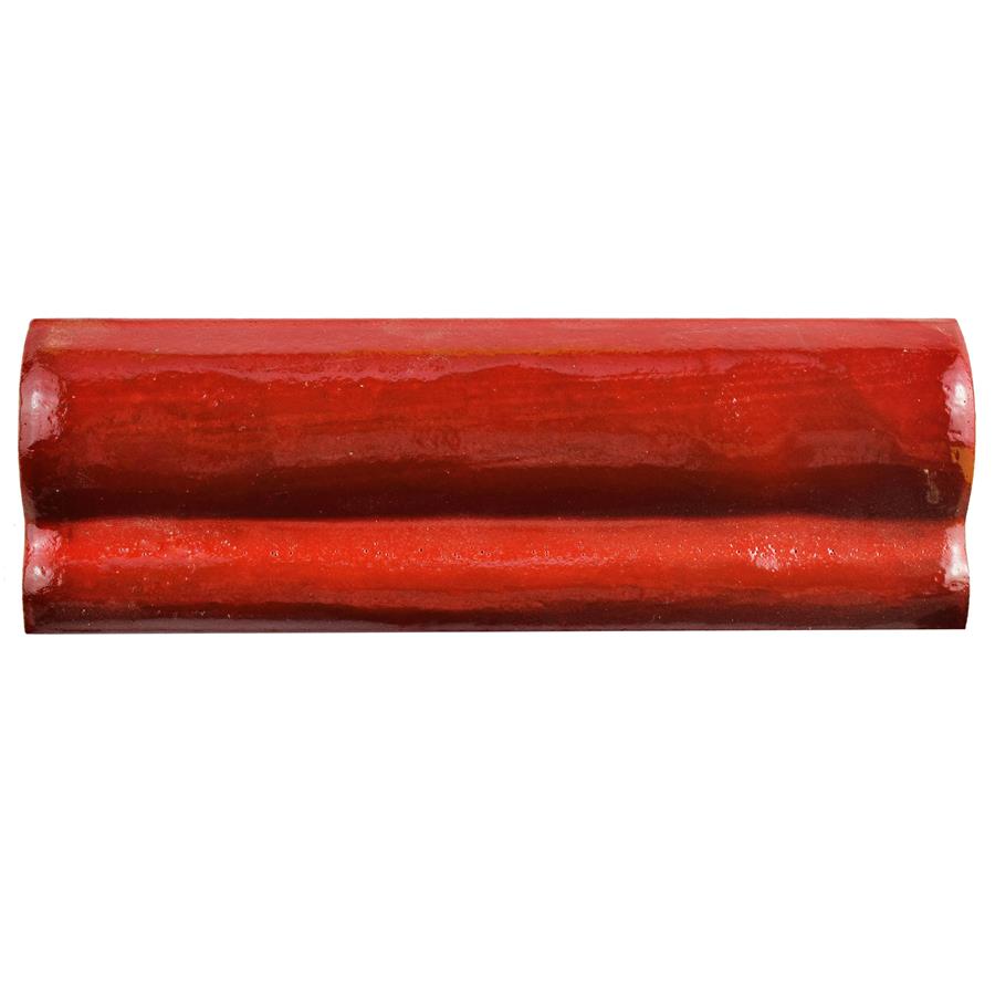 Antic Special Red Moon 2"x6" Ceramic Moldura W Trim