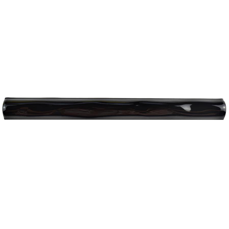 Rugosa Nero 7/8"x7-7/8" Ceramic Cigarro Bordura W Trim