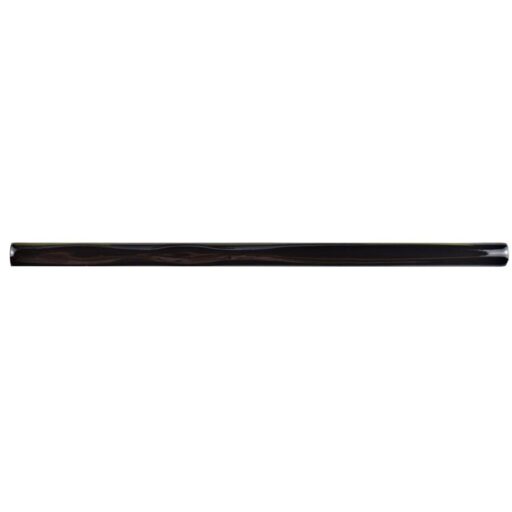 Rugoso Nero Brillo 3/8"x7-7/8" Cer Pencil Listelo W Trim