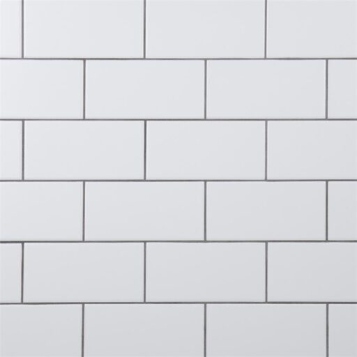 Crown Heights Matte White 3"x6" Ceramic W Tile