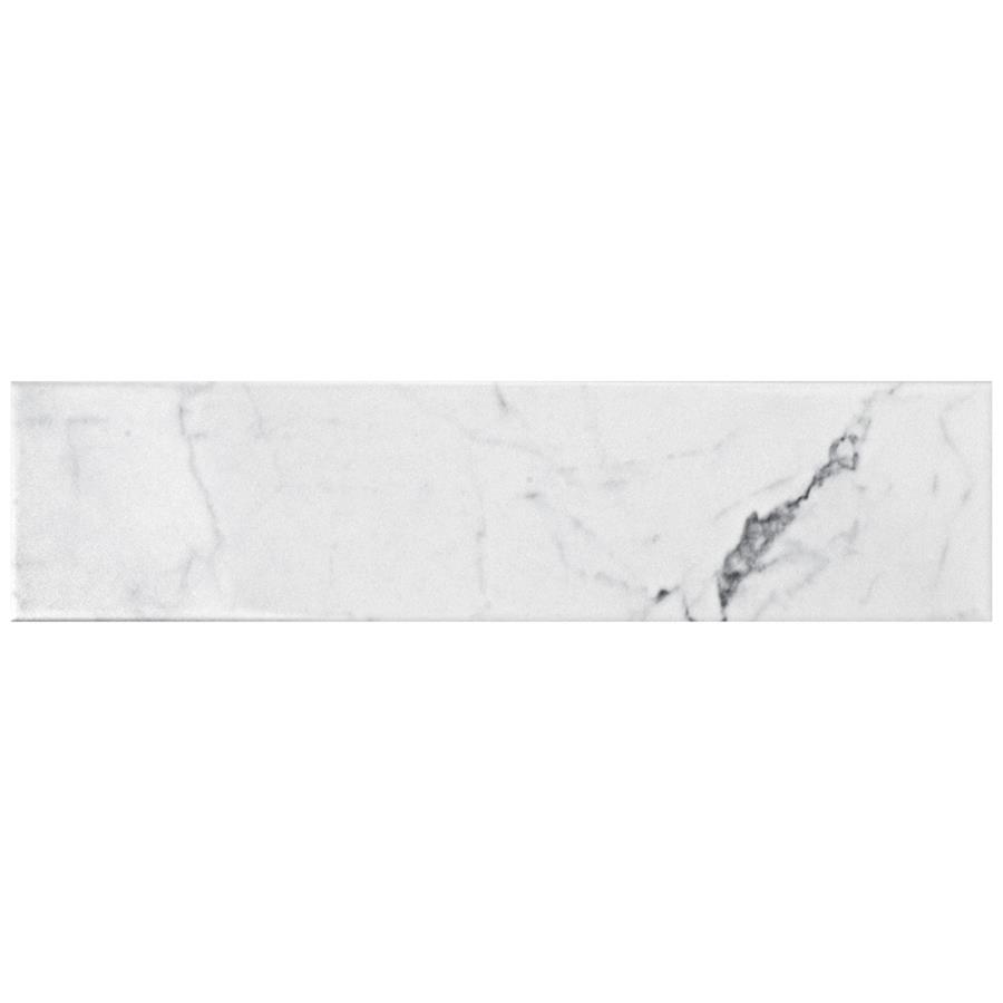 Classico Carrara Glossy 3"x12" Ceramic W Tile
