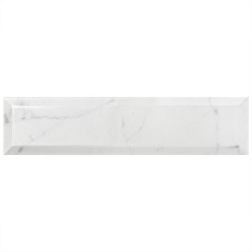 Classico Carrara Glossy Metro 3"x12" Ceramic W Tile