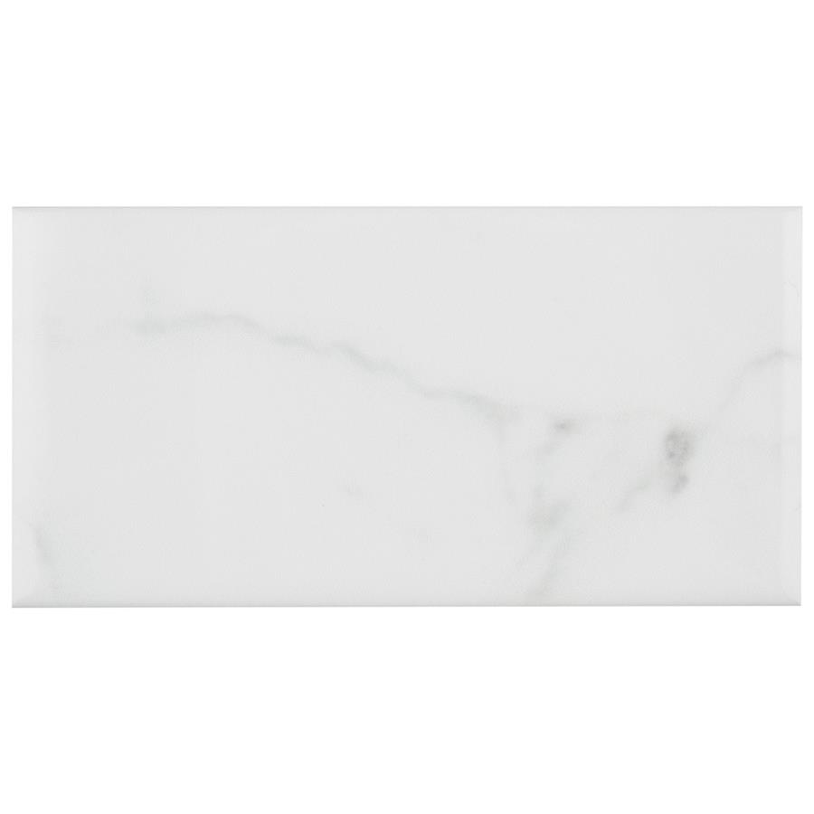 Classico Carrara Glossy 3"x6" Ceramic W Tile