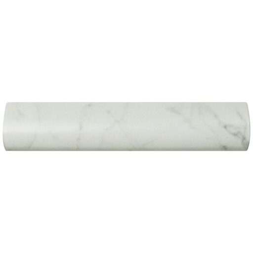 Classico Carrara Matte Pencil Bullnose 1-1/4"x6" Cer W Trim