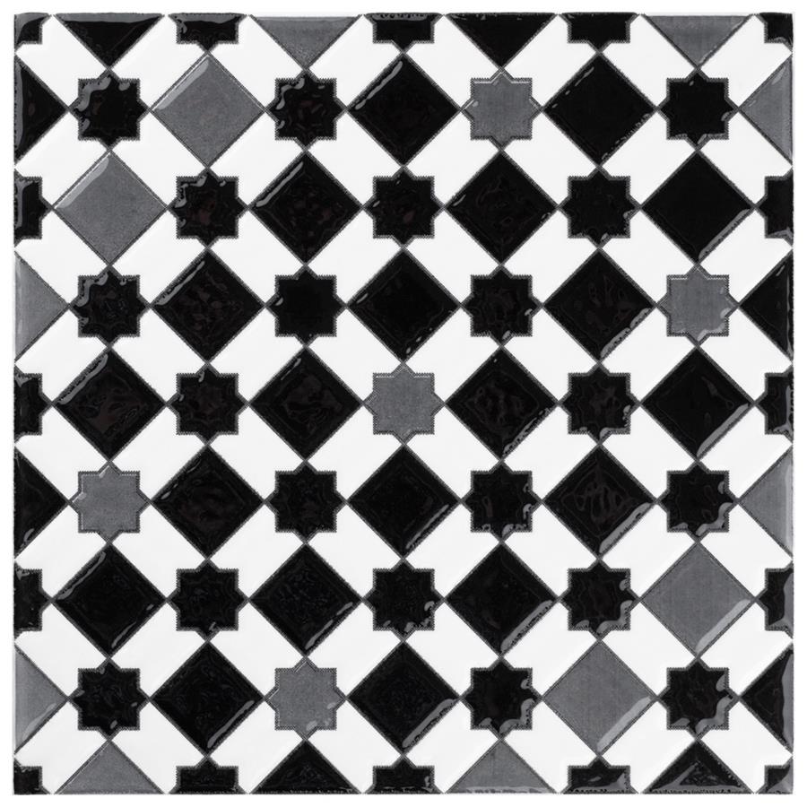 Sevillano Giralda Dark Grey 7-7/8"x7-7/8" Ceramic Wall Tile