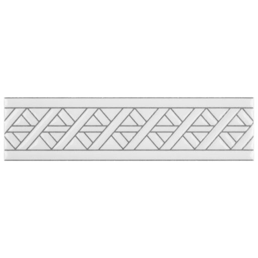 Sevillano Listello Camino White 2"x7-7/8" Cer Wall Trim