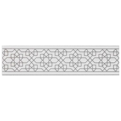 Sevillano Listello Estrella White 2"x7-7/8" Cer Wall Trim