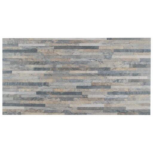 Muro Ardesia Gris 12-1/2"x24-1/2" Porcelain W Tile