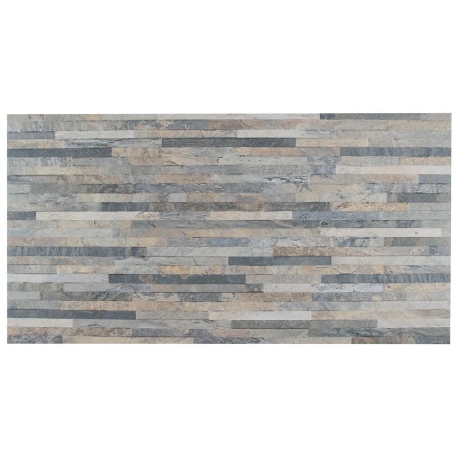 Muro Ardesia Gris 12-1/2"x24-1/2" Porcelain W Tile
