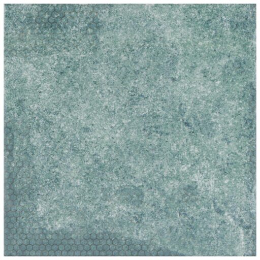 Mandala Sea Green 7-7/8" x 7-7/8"Ceramic W Tile