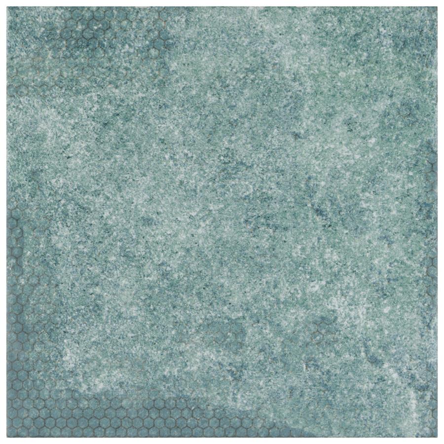 Mandala Sea Green 7-7/8" x 7-7/8"Ceramic W Tile