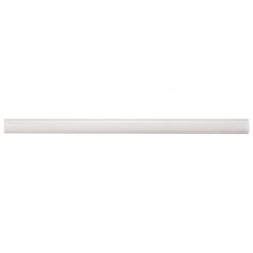 Chester Bianco 1/2"x12" Demi-Bullnose Ceramic W Trim