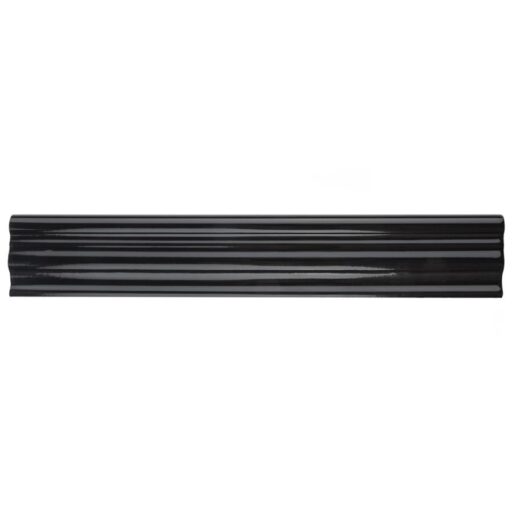 Chester Nero 2"x12" Chair Rail Ceramic W Trim