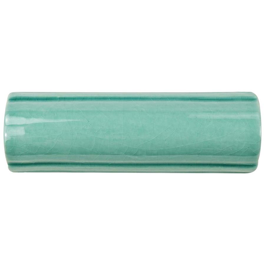 Novecento Bordura Aguamarina 1-5/8"x5-1/8" Ceramic W Trim
