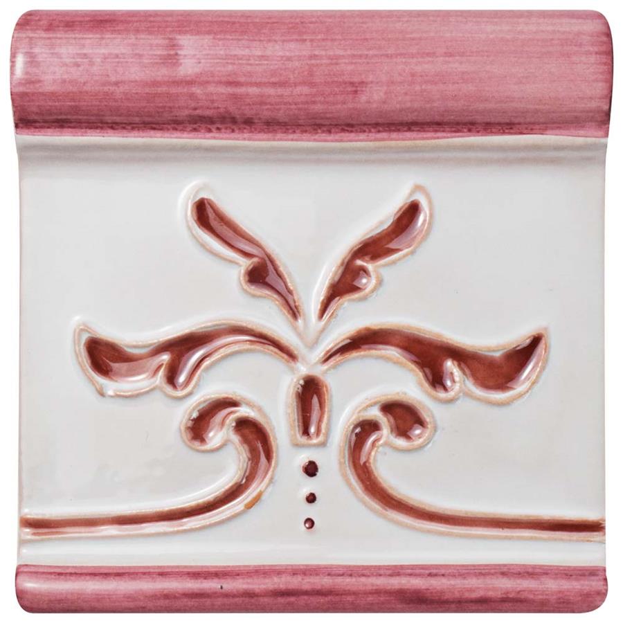 Novecento Friso Evoli Burdeos 5-1/8"x5-1/8" Ceramic W Trim