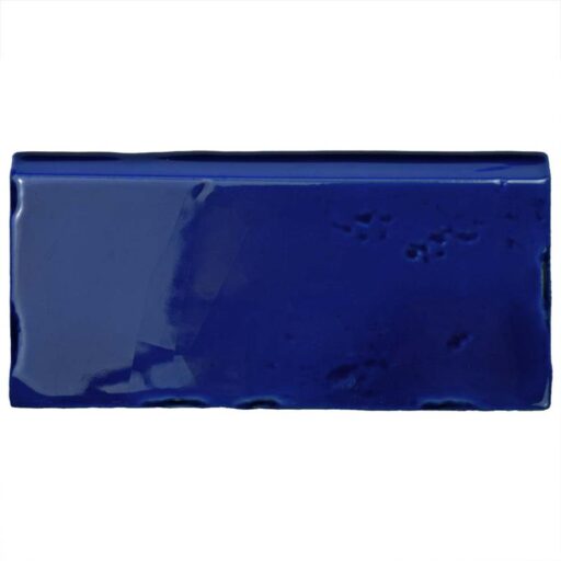 Novecento Zocalo Cobalto 2-1/2"x5-1/8" Ceramic W Trim