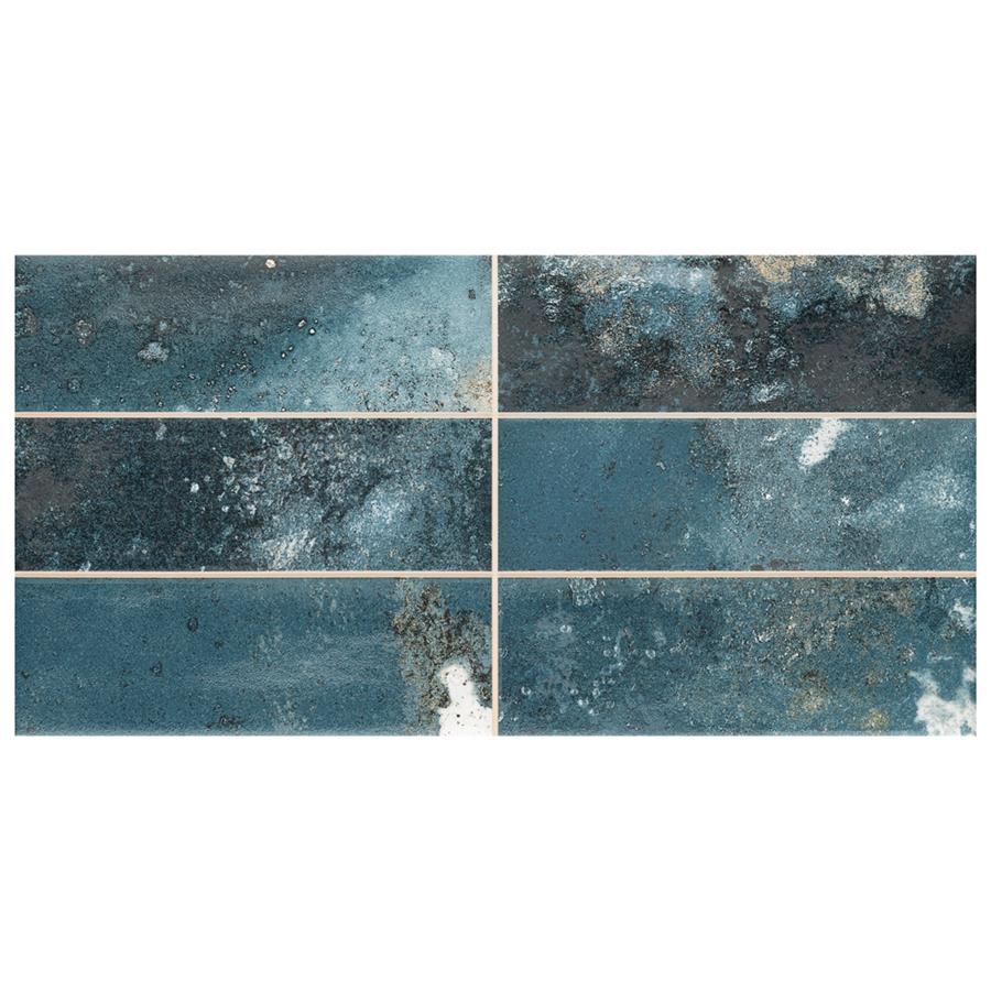 Kings Tradition Brick Blue 7-7/8"x15-3/4" Porc Wall Tile