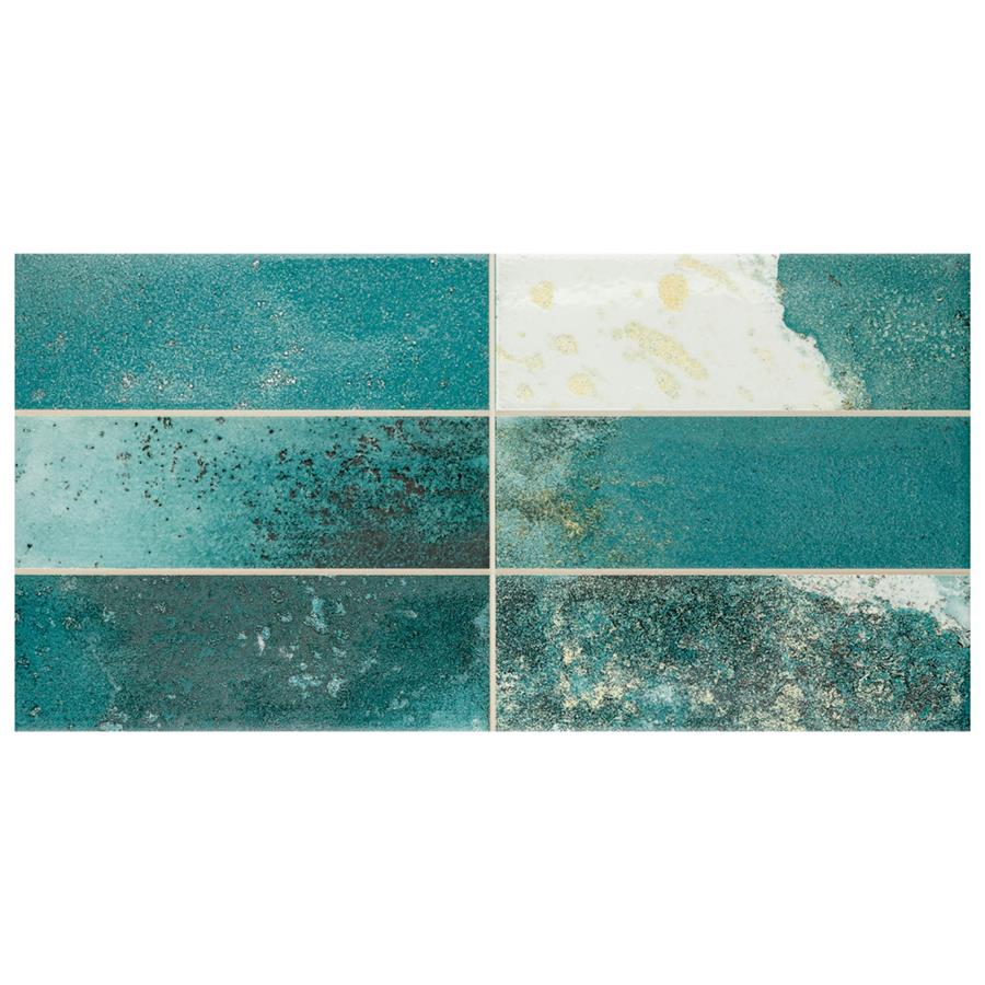 Kings Tradition Brick Green 7-7/8"x15-3/4" Porc Wall Tile