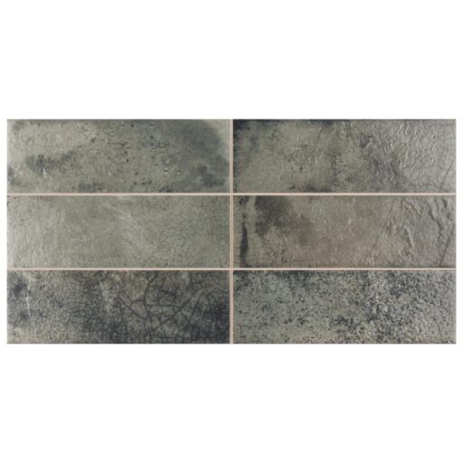 Kings Raku Sage 7-7/8" x 15-3/4" Ceramic Wall Tile