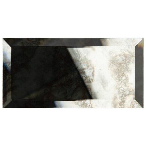 Lustre Beveled Antique Mirror 3"x6" Glass W Tile