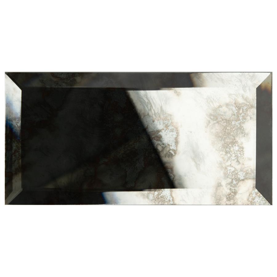 Lustre Beveled Antique Mirror 3"x6" Glass W Tile