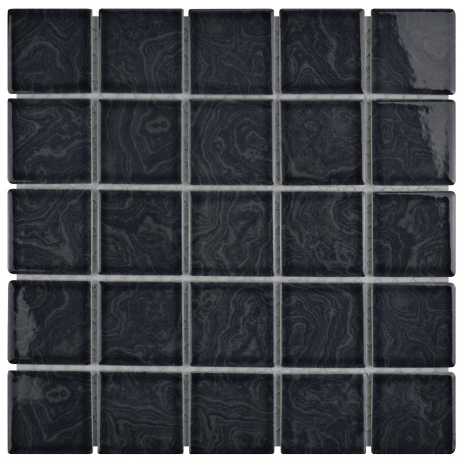 Resort Storm Black 12"x12" Porcelain Mos