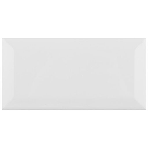 Park Slope Subway Beveled 3"x6" Glossy White Ceramic W Tile