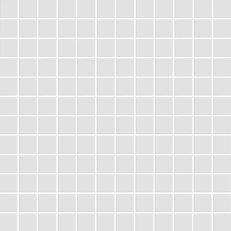 Mg White 1X1 Squares 12X12 Mosaic