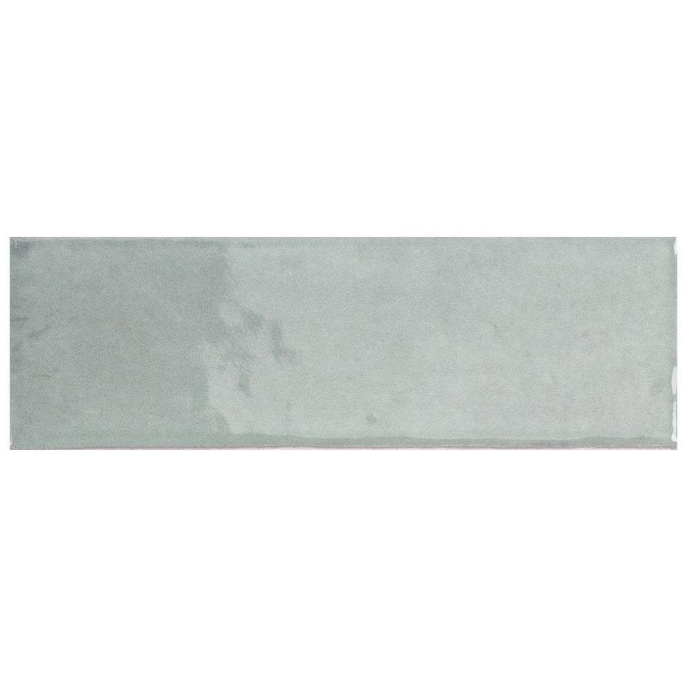 Coco Glossy Blue Grass 2 in. x 5-7/8 in. Porcelain Wall Tile