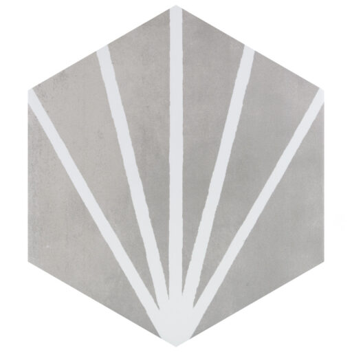 Horizon Dusk Hex Gris 7-3/4 in. x 9 in. Ceramic Floor and Wall Tile