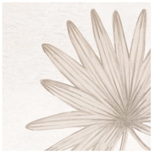 Nusa Botanic Taupe 9-3/4 in. x 9-3/4 in. Porcelain Floor and Wall Tile