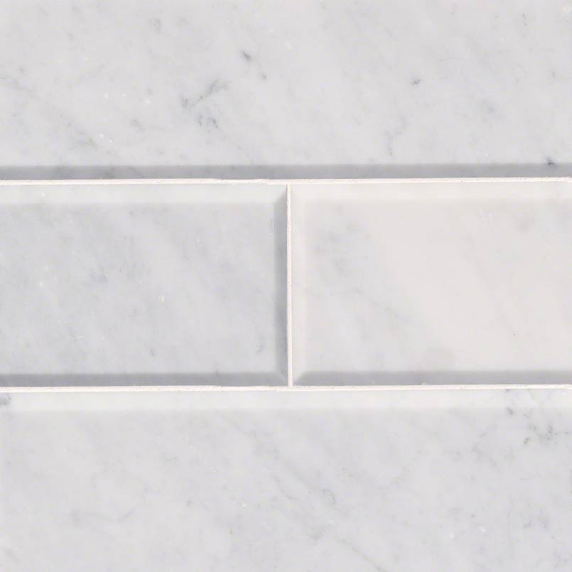 Arabescato Carrara 4X12 Honed And Beveled