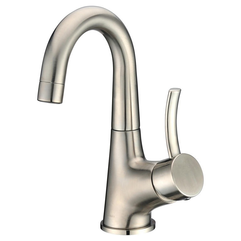 Dawn® Single-lever lavatory faucet, Brushed Nickel (Standard pull-up drain with lift rod D90 0010BN included)
