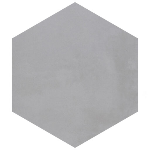 Industrial Hex White 8-1/2 in. x 9-7/8 in. Porcelain Floor and Wall Tile