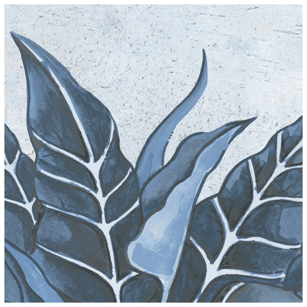 Nusa Botanic Sapphire 9-3/4 in. x 9-3/4 in. Porcelain Floor and Wall Tile
