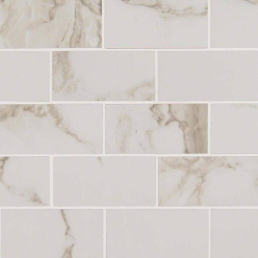 Pietra Calacatta 2X4 Mosaic