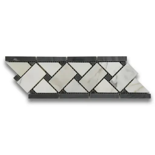 Calacatta / Bardiglio B.Weave Border