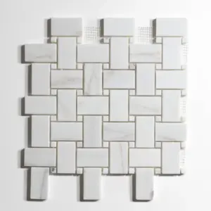 Calacatta Colorado Basket Weave