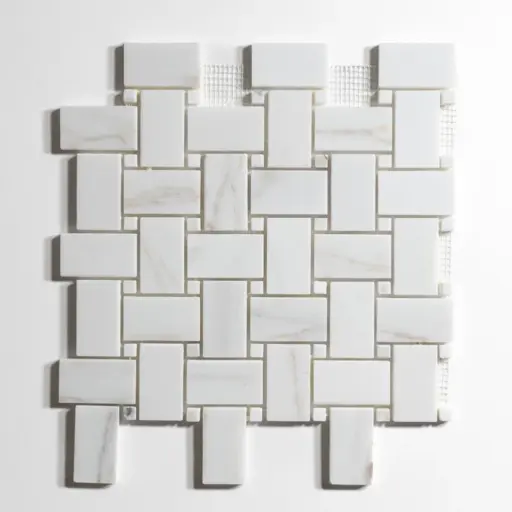 Calacatta Colorado Basket Weave