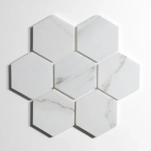 Colorado Calacatta 5" Hexagon - Image 3