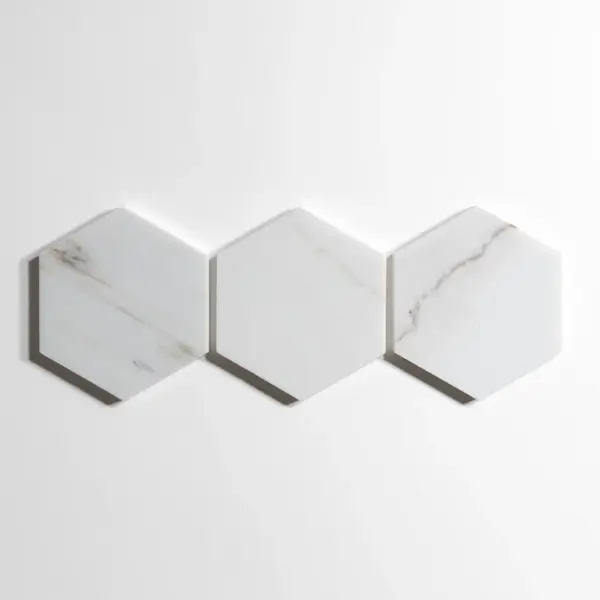 Colorado Calacatta 5" Hexagon - Image 2