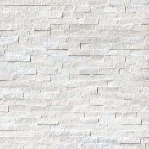 Cosmic White Split Face Corner