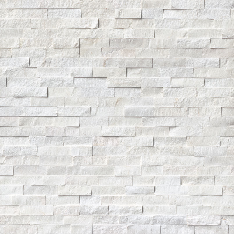 Cosmic White Split Face Corner