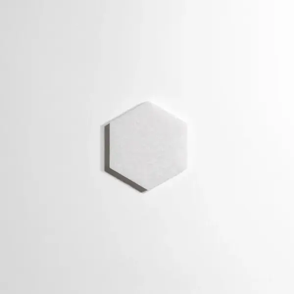 Crystal White 5" Hexagon - Image 2